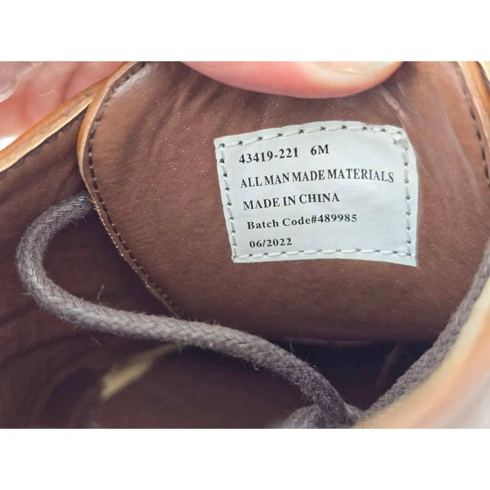 Stacy Adams Wingtip Oxfords Mens 6 Brown Brogue Dress Shoes -Good